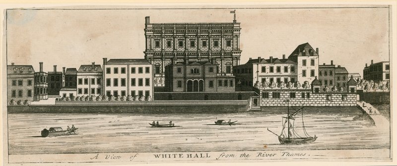 Whitehall dal fiume Tamigi da English School