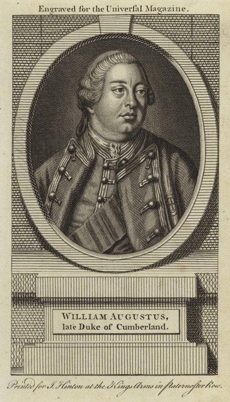 William Augustus, 1° Duca di Cumberland da English School