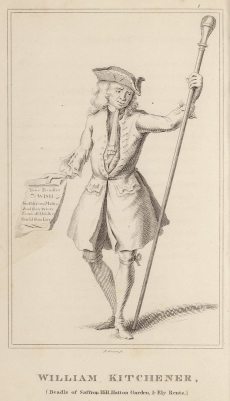 William Kitchener, beadle di Saffron Hill, Hatton Garden e Ely Rents da English School