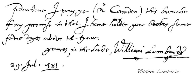 William Lambarde da English School