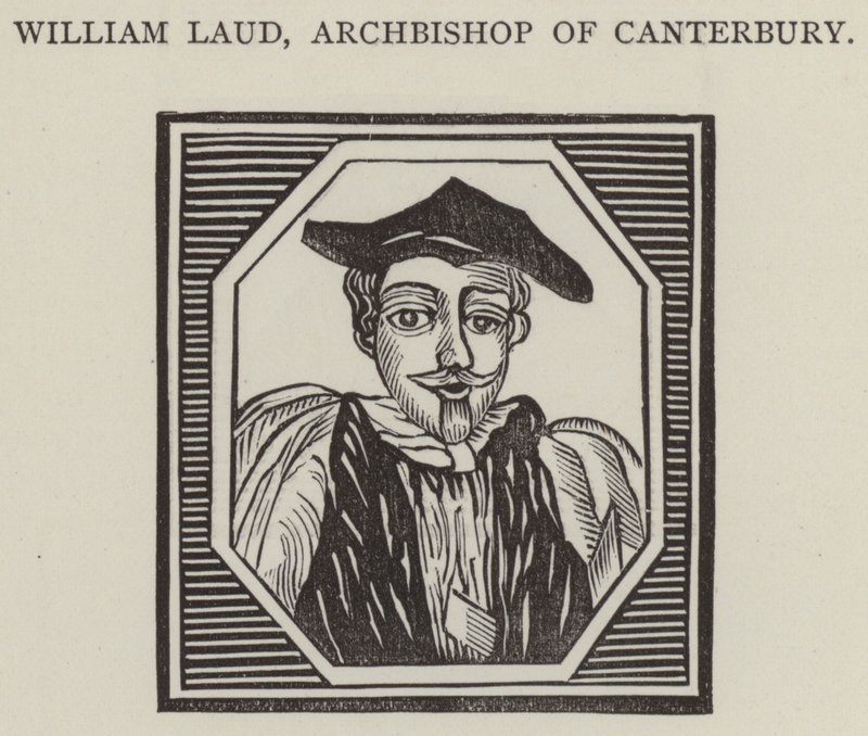 William Laud, Arcivescovo di Canterbury (incisione) da English School