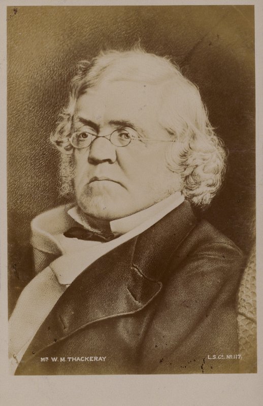 William Makepeace Thackeray (1811-1863), scrittore inglese (litografia) da English School