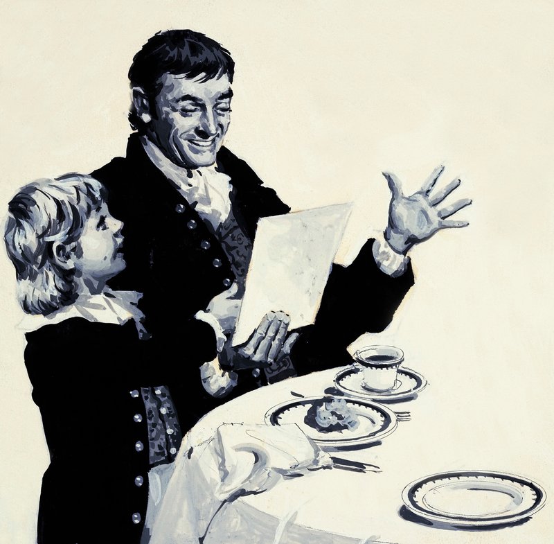 William Turner mostra al padre entusiasta un disegno di un leone da English School
