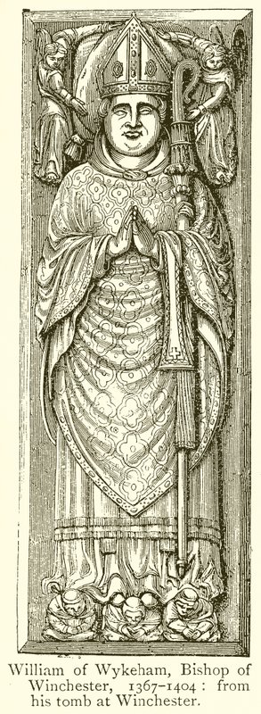 William di Wykeham, Vescovo di Winchester, 1367-1404 da English School