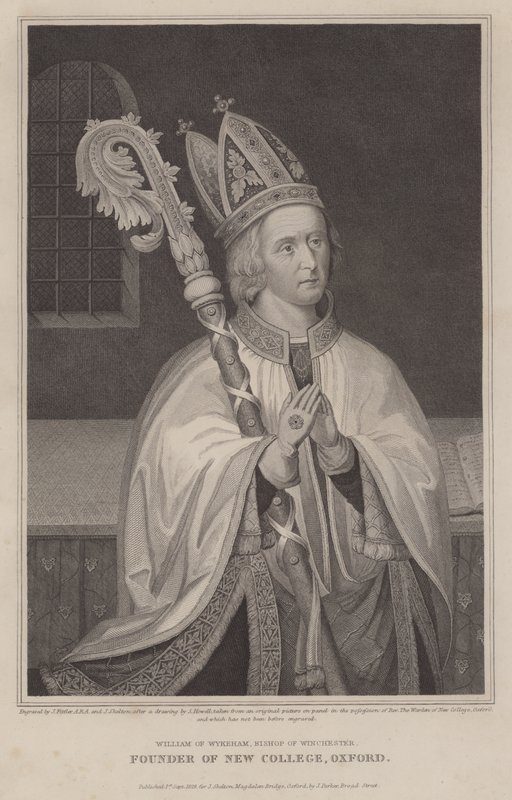 Guglielmo di Wykeham, Vescovo di Winchester, fondatore del New College, Oxford da English School