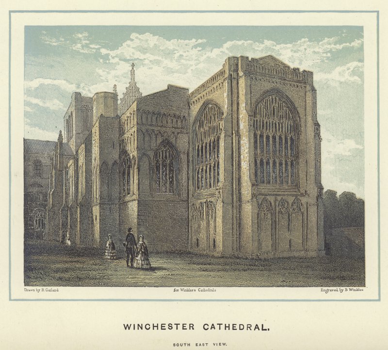 Cattedrale di Winchester, vista sud-est da English School