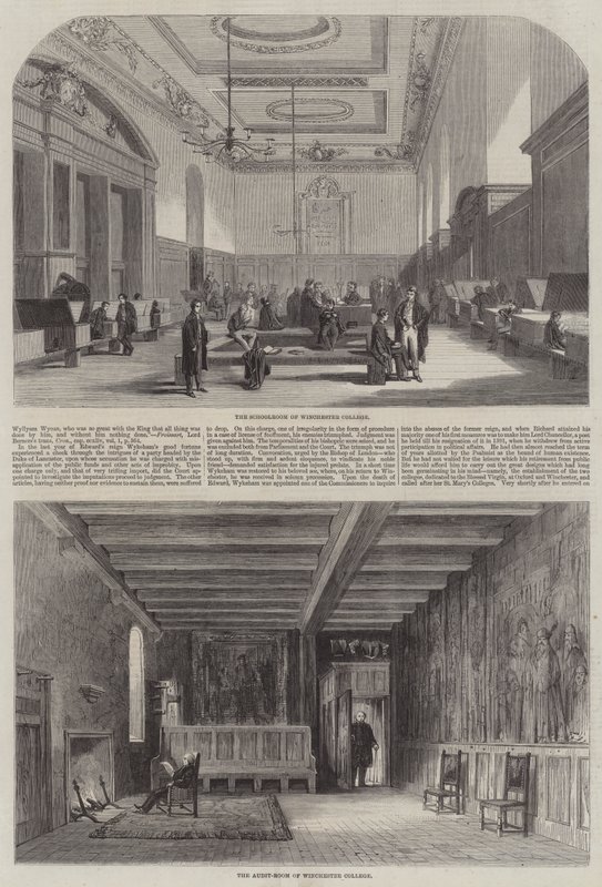 Winchester College (incisione) da English School