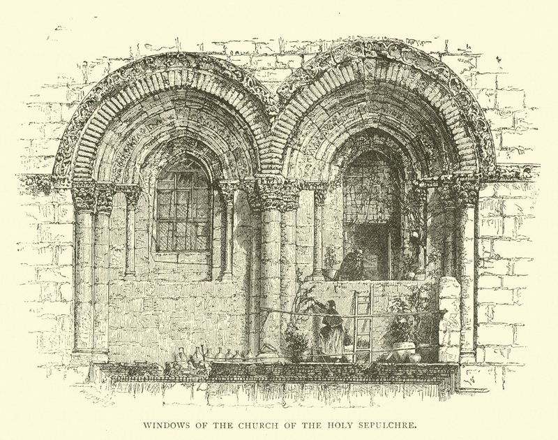 Finestre della Chiesa del Santo Sepolcro da English School
