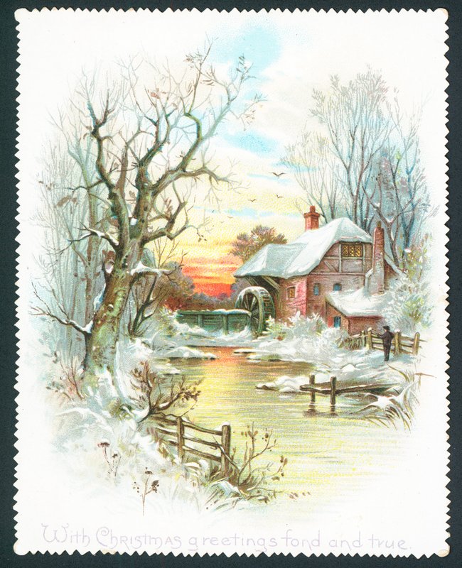 Con auguri di Natale affettuosi e sinceri - biglietto di Natale da English School