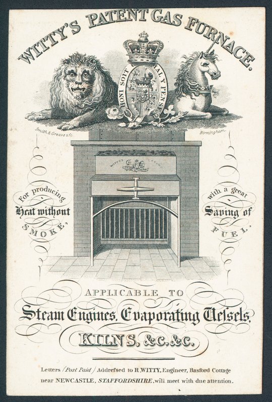Wittys Patent Gas Furnace da English School