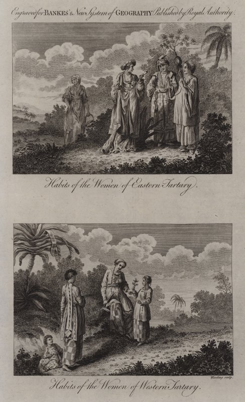 Costumi femminili della Tartaria da English School