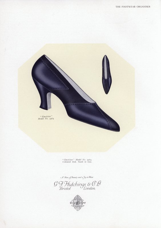 Pubblicità di scarpe da donna, anni 