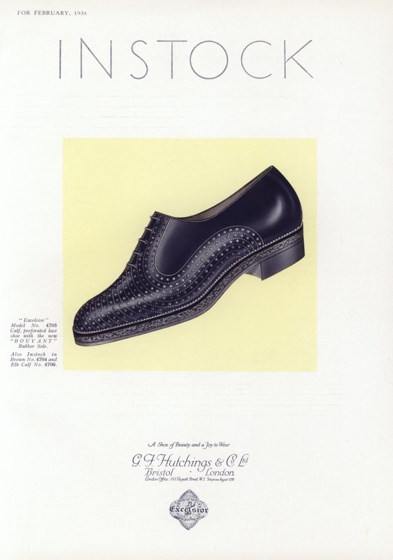 Pubblicità di scarpe da donna, anni 