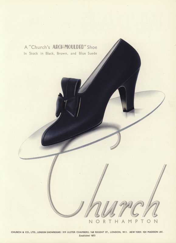 Pubblicità di scarpe da donna, anni 