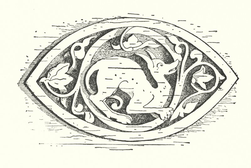 Intaglio del legno: Cane (incisione) da English School