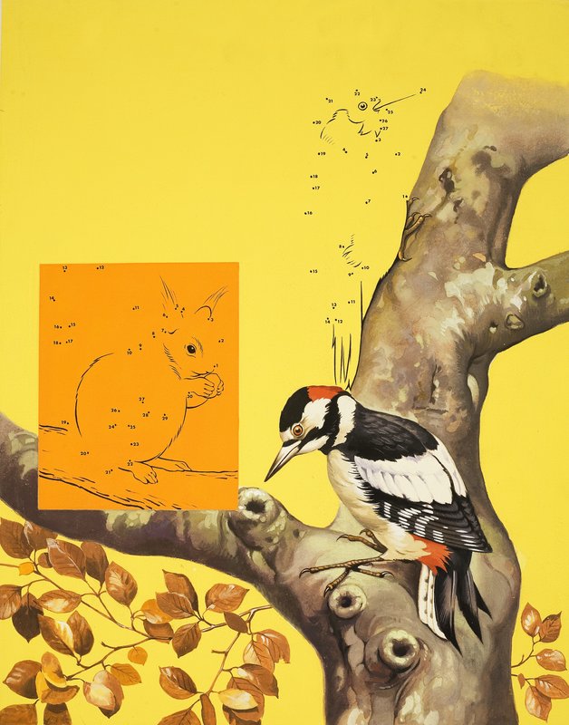 Pagina del puzzle del picchio da English School