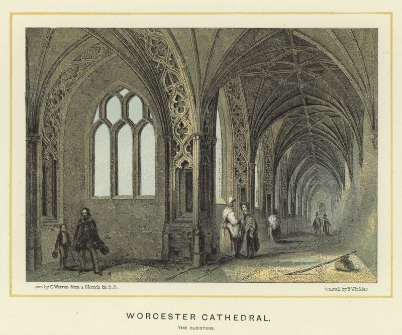 Cattedrale di Worcester, i chiostri da English School