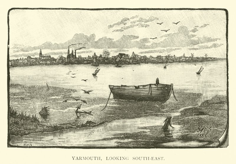 Yarmouth, vista verso sud-est da English School