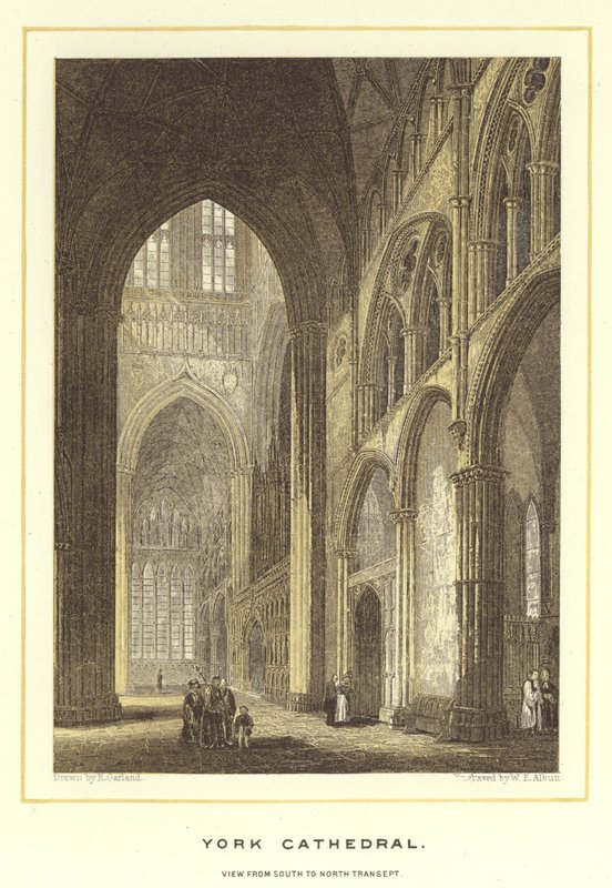 Cattedrale di York, vista dal transetto sud al nord da English School