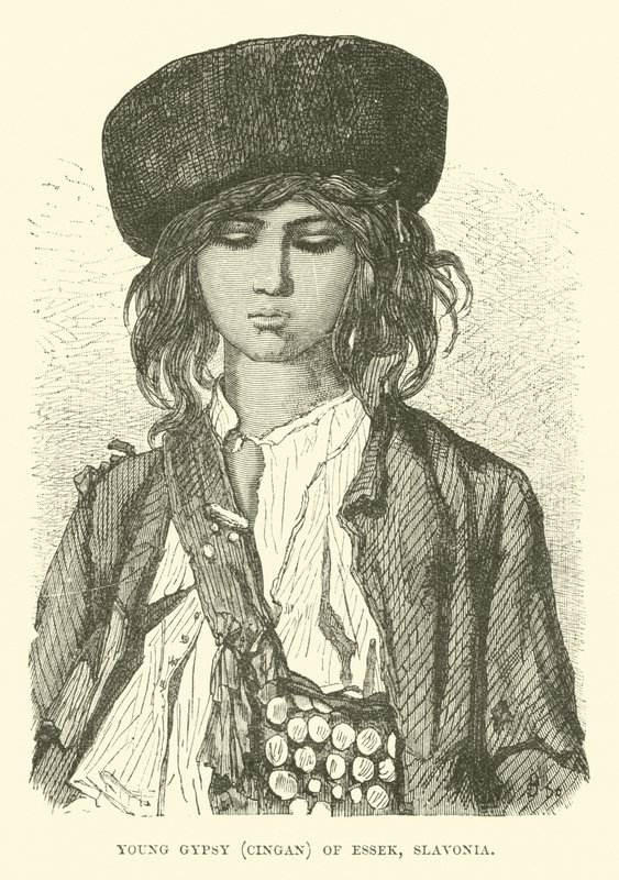Giovane zingaro, Cingan di Essek, Slavonia da English School