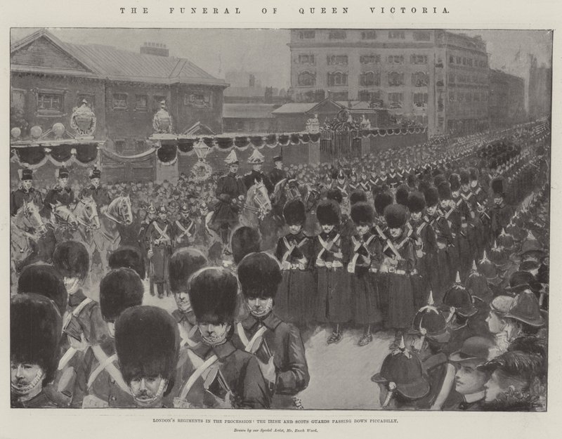 Il funerale della regina Vittoria da Enoch Ward