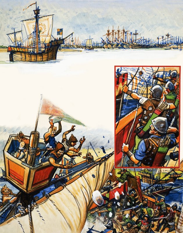 Scrapbook del marinaio britannico: Strage a Sluys da Eric Parker