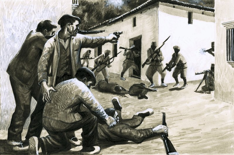 Soldati della guerra civile spagnola da Eric Parker
