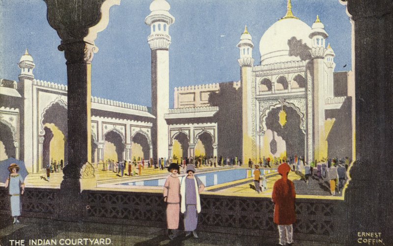 Il cortile indiano, Esposizione dell