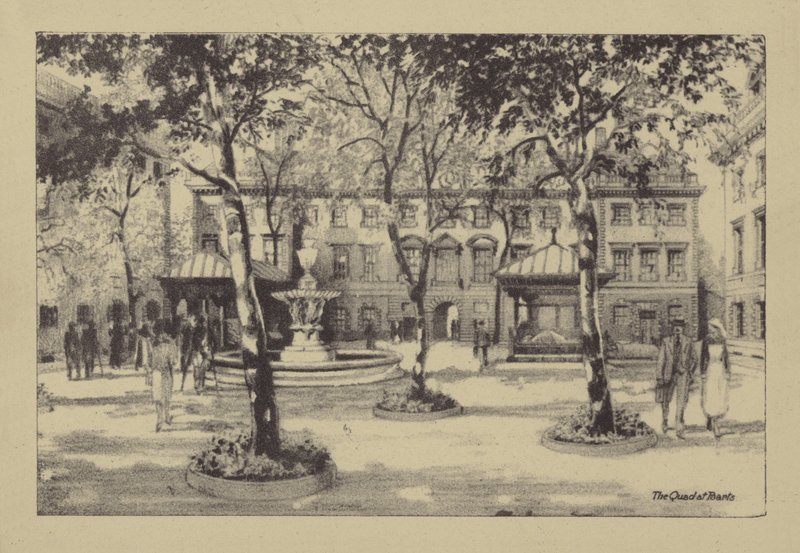 Il cortile a Barts da Ernest Coffin