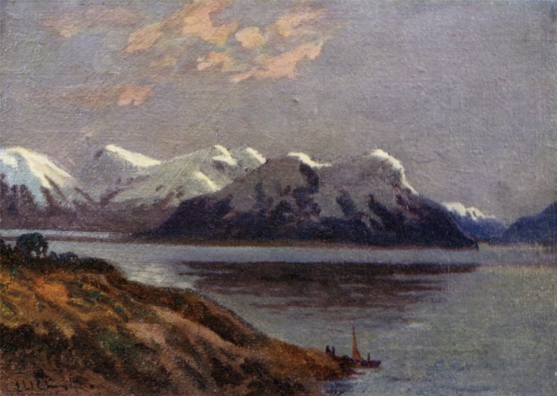 Sera sul canale, Terra del Fuoco da Ernest William Christmas