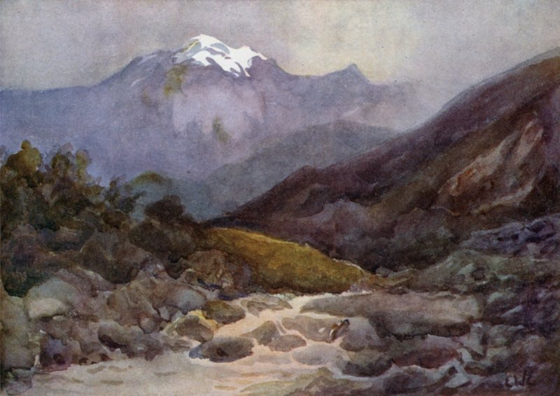 distretto del lago Alumeni, rapide vicino a Moquhue da Ernest William Christmas