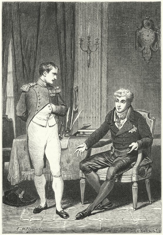 Discussione tra Napoleone e Metternich a Dresda da Ernest Hillemacher