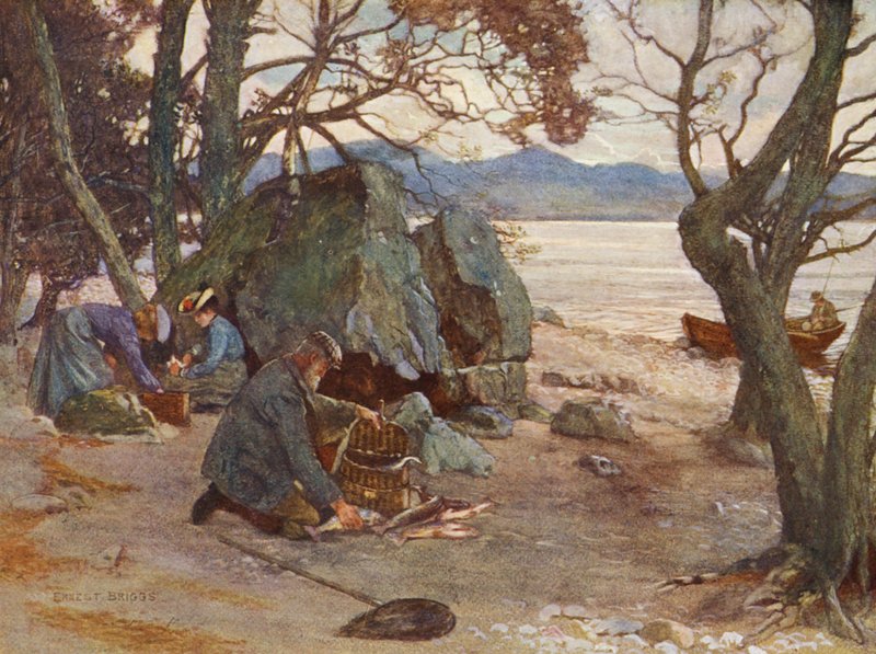 Ora di pranzo su Loch Awe da Ernest Edward Briggs