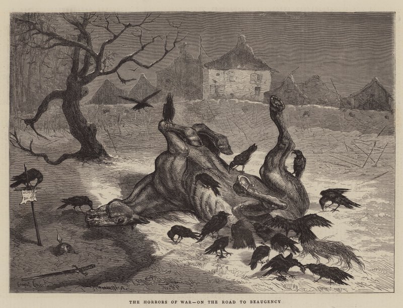 Gli Orrori della Guerra, sulla Strada per Beaugency da Ernest Henry Griset