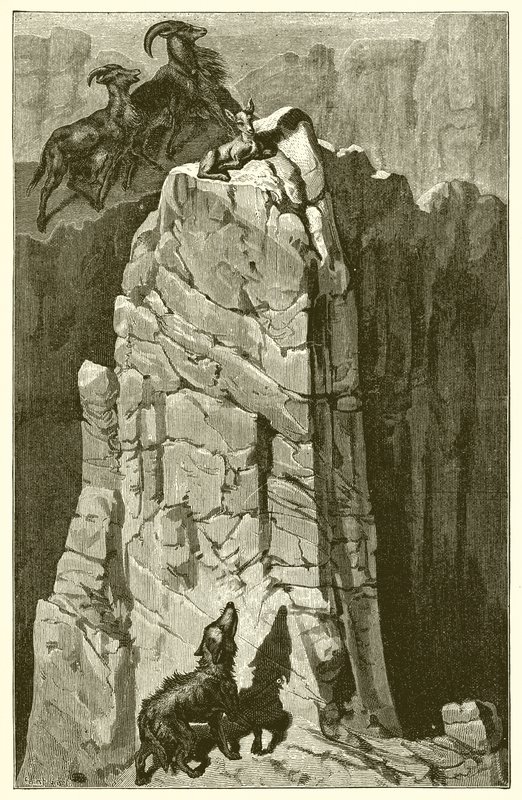 Il capretto e il lupo da Ernest Henry Griset