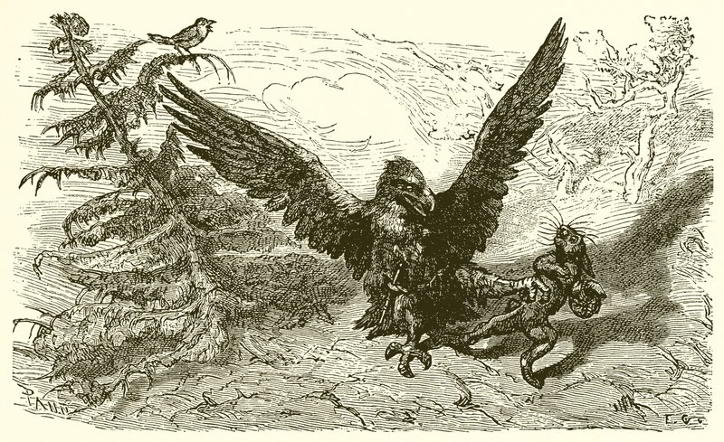 Il passero e la lepre da Ernest Henry Griset