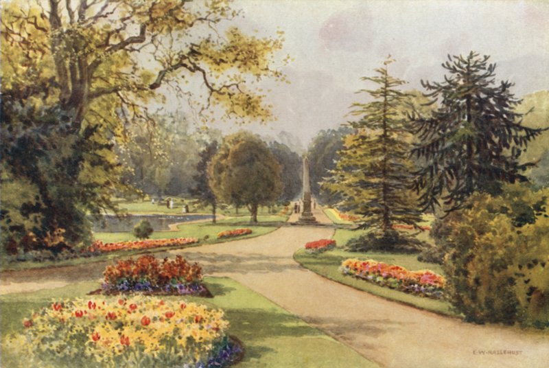 Nei giardini di Jephson, Leamington da Ernest William Haslehust