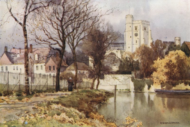 Maidstone, Chiesa di Tutti i Santi e il Palazzo da Ernest William Haslehust