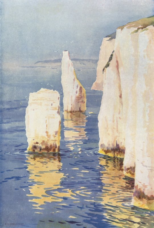 Old Harry Rocks, Swanage da Ernest William Haslehust