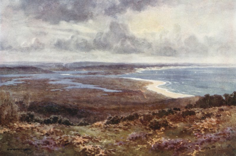 Porto di Poole da Studland da Ernest William Haslehust