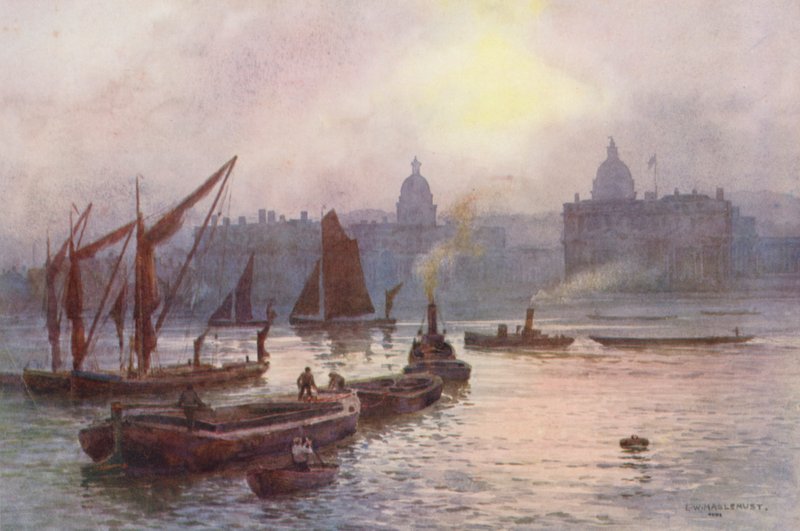 Fiume Tamigi: Greenwich da Ernest William Haslehust