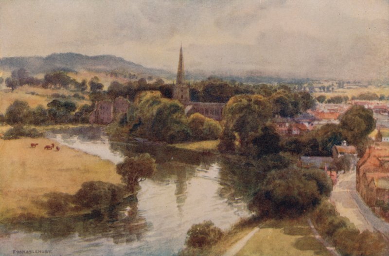 Stratford-on-Avon dal Memorial Theatre da Ernest William Haslehust