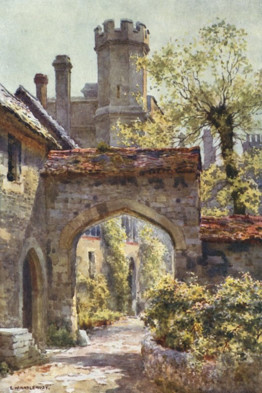 Winchester College: Il cancello esterno da "Arcadia" da Ernest William Haslehust