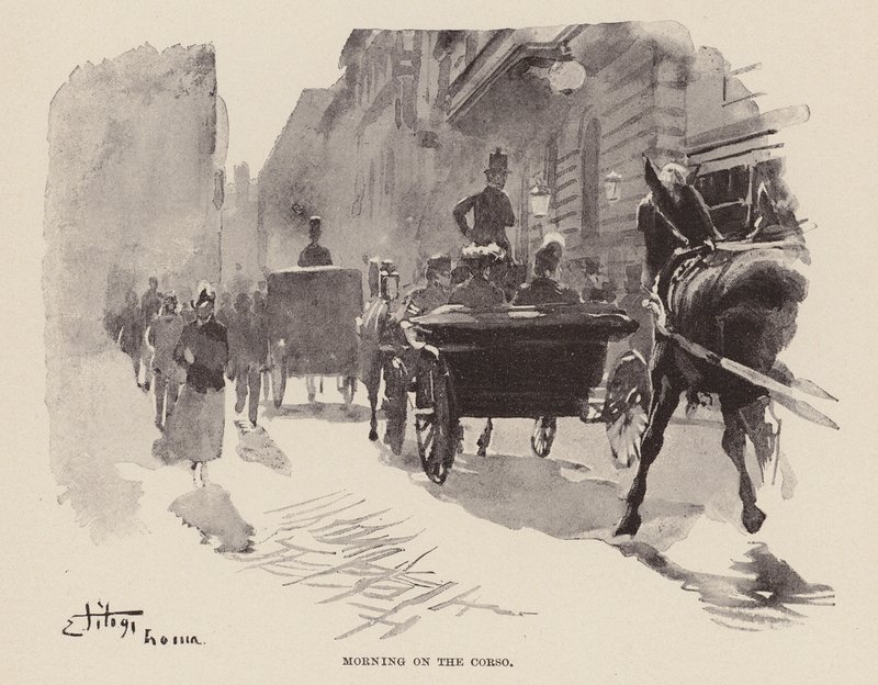 Mattina sul Corso da Ettore Tito
