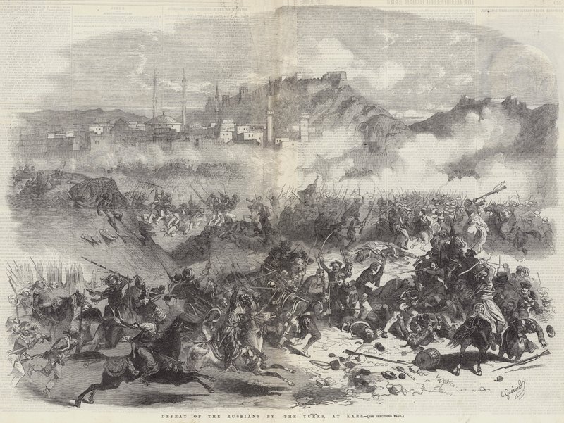 Sconfitta dei russi da parte dei turchi, a Kars da Eugen von Guerard