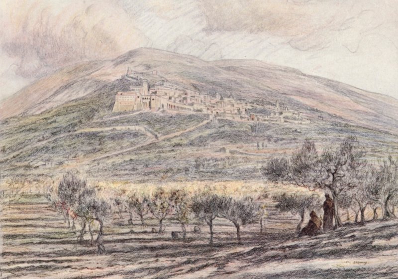 Assisi da Eugene (after) Burnand