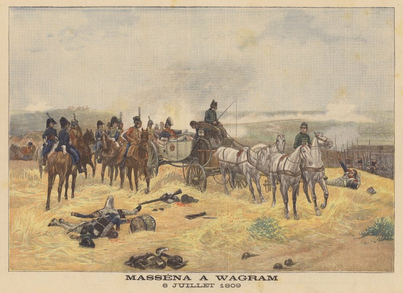 Il Maresciallo Massena alla Battaglia di Wagram, 6 luglio 1809 da Eugene Chaperon