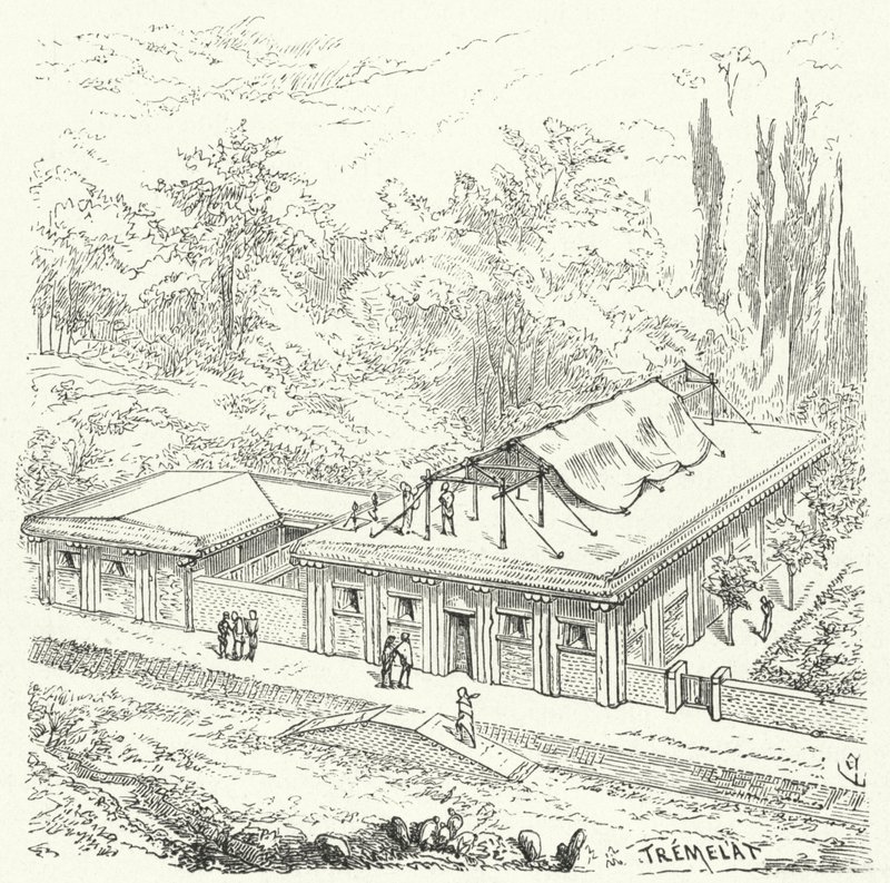 Abitazioni assire antiche da Eugene Emmanuel after Viollet le Duc