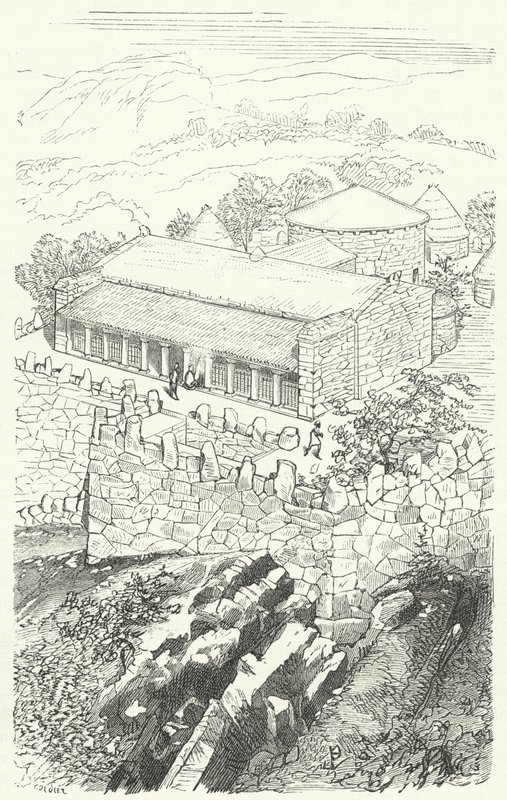 Casa di un nobile pelasgico da Eugene Emmanuel after Viollet le Duc