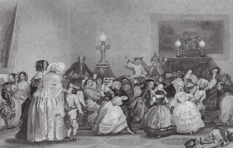 Ballo di fantasia giovanile, Parigi da Eugene Louis (after) Lami